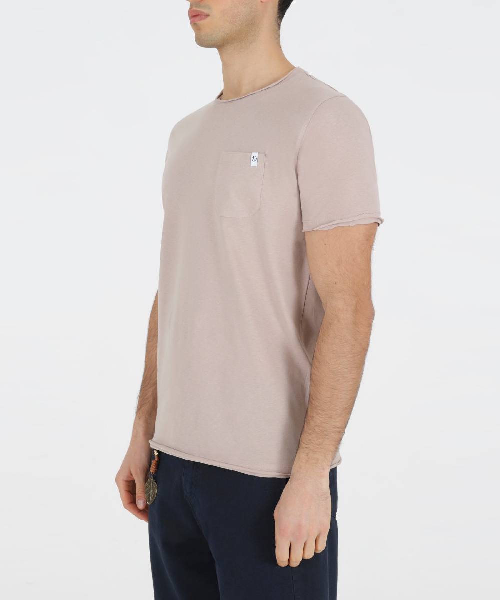Over D T-SHIRT BASICA CON TASCHINO Vendita Economica