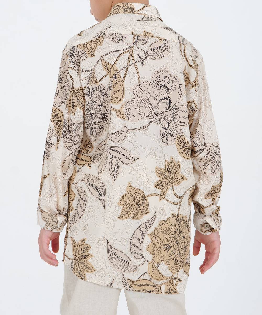 Over D CAMICIA VISCOSA CON FIORI Italy