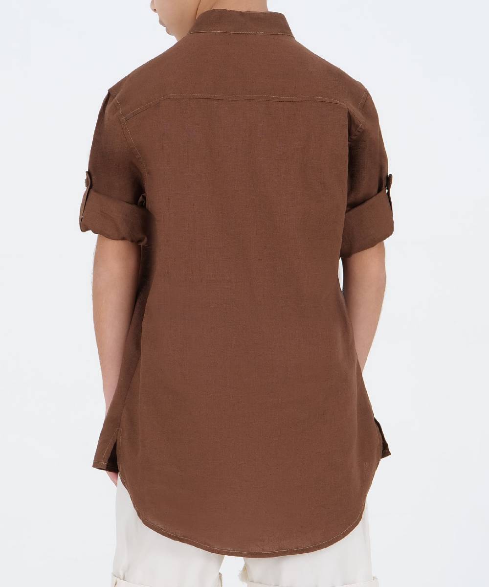 Over D CAMICIA SERAFINO LINO COREANA Italia