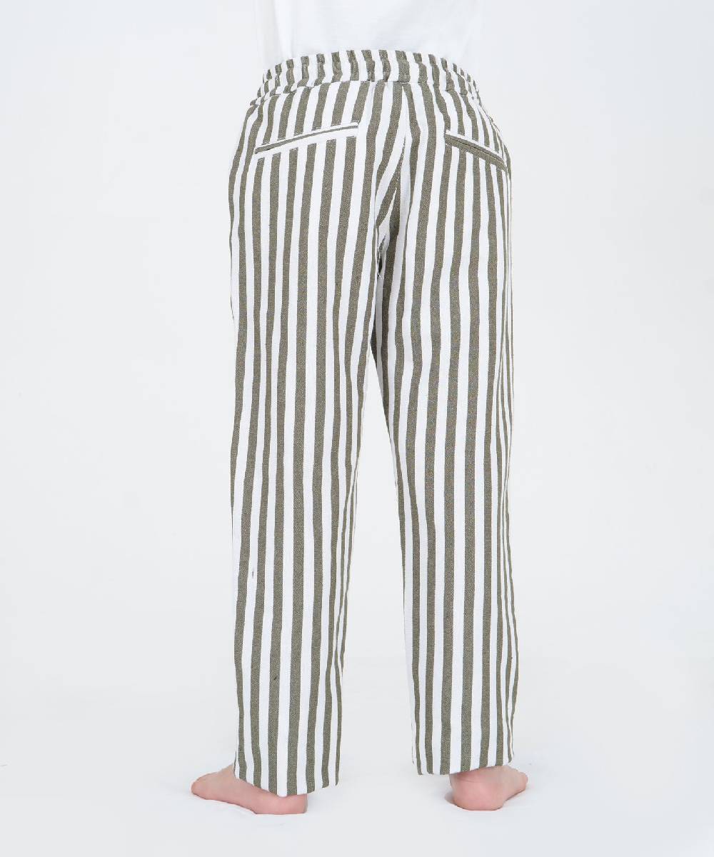 Over D PANTALACCIO RIGATO Nuovo