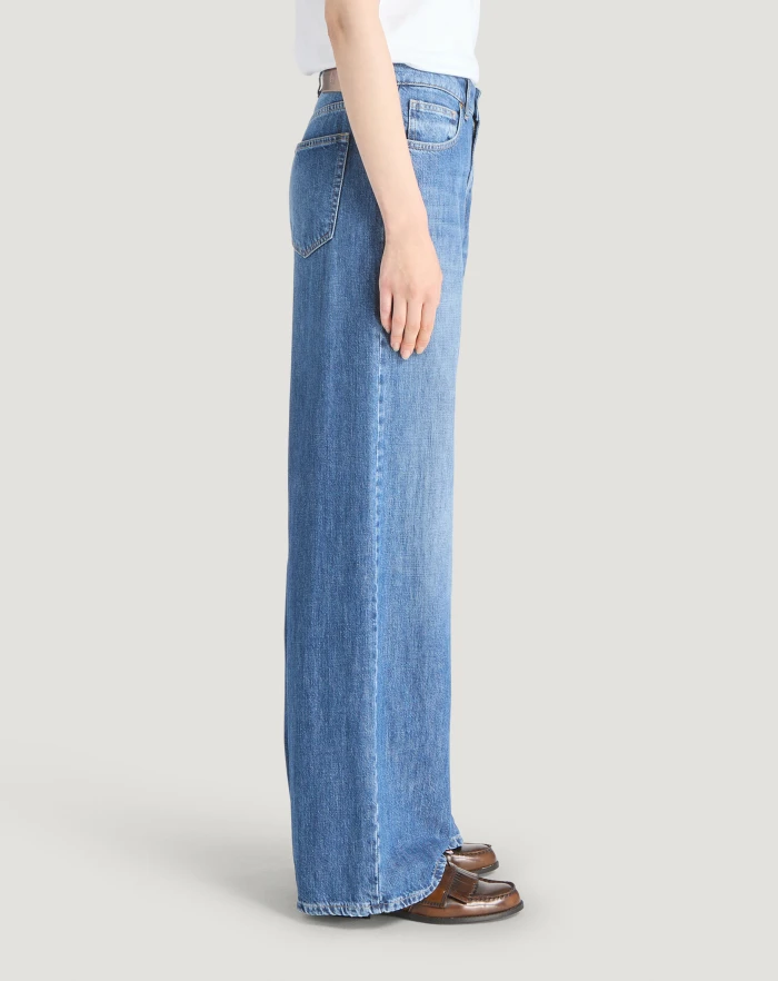 Pantaloni Torino Jeans Miley in denim di cotone 2025