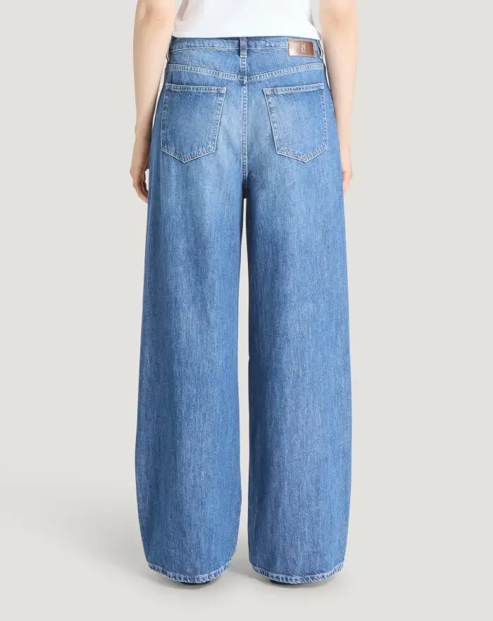 Pantaloni Torino Jeans Miley in denim di cotone 2025