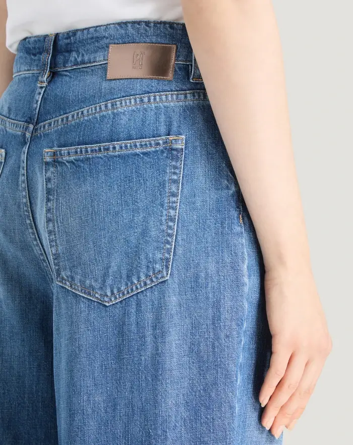 Pantaloni Torino Jeans Miley in denim di cotone 2025