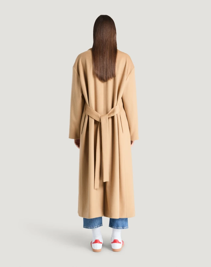 Pantaloni Torino Cappotto in drap di lana e cachemire Nuovo