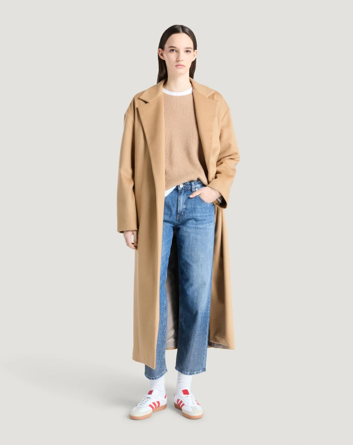 Pantaloni Torino Cappotto in drap di lana e cachemire Nuovo