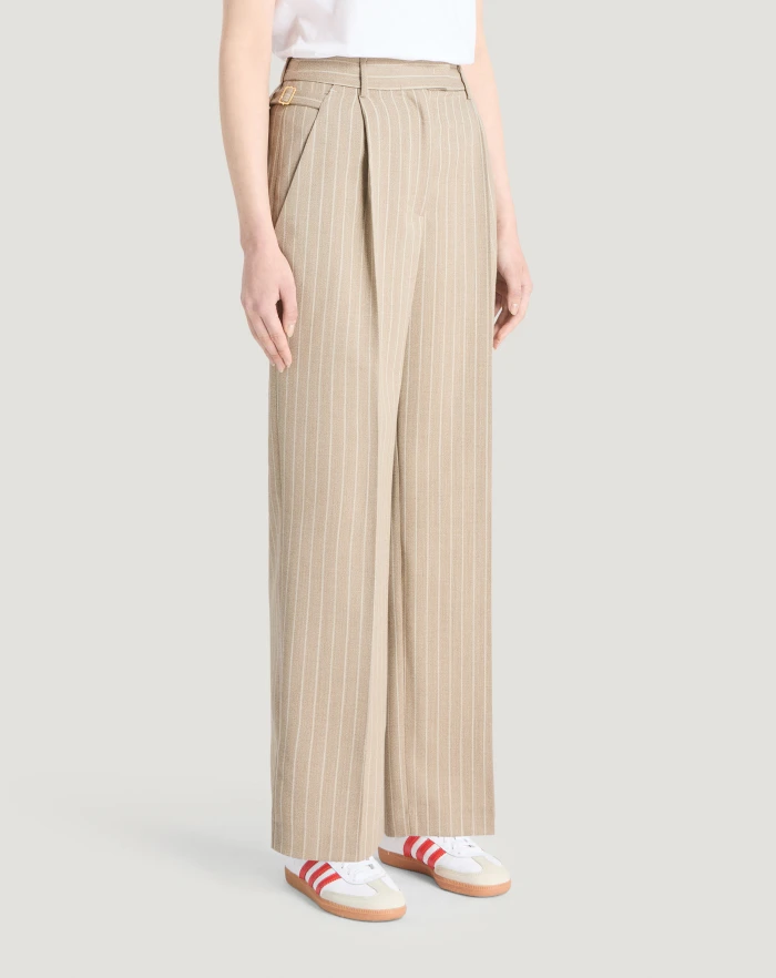 Pantaloni Torino Pantaloni Isabel in lana mouliné Vendita