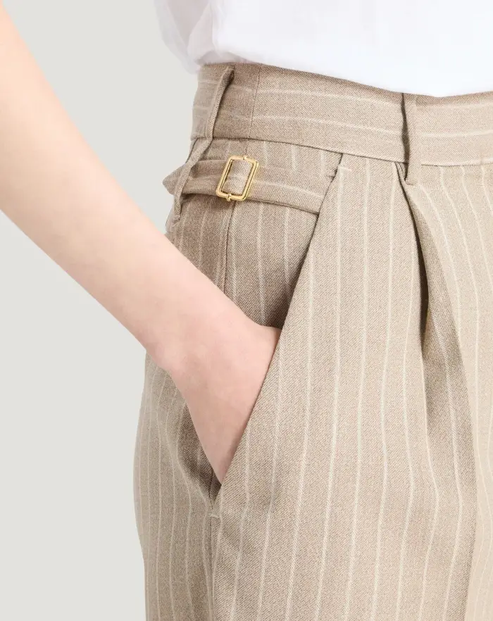 Pantaloni Torino Pantaloni Isabel in lana mouliné Vendita