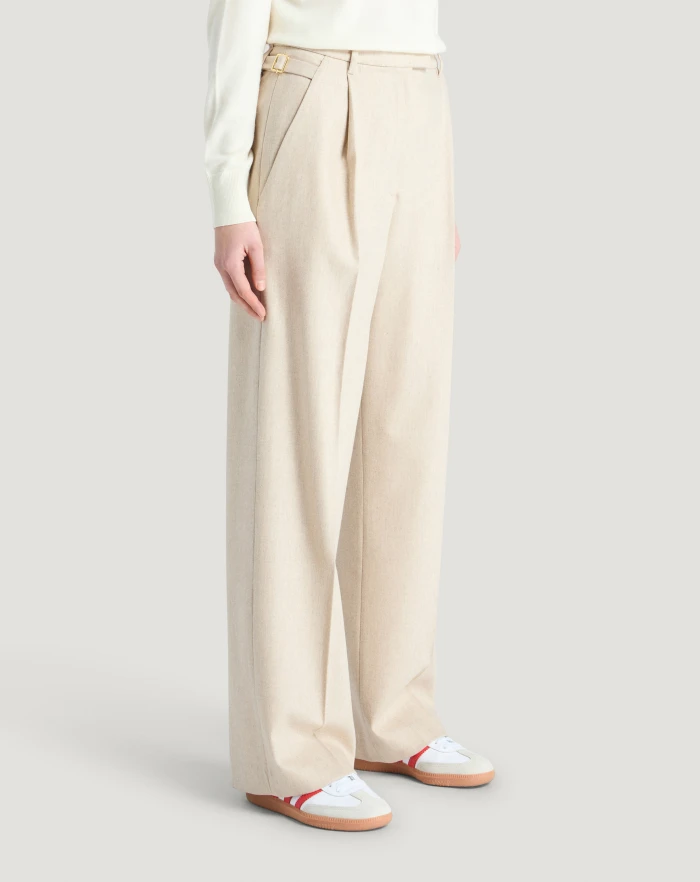 Pantaloni Torino Pantaloni Isabel in flanella Spedizione Gratuita