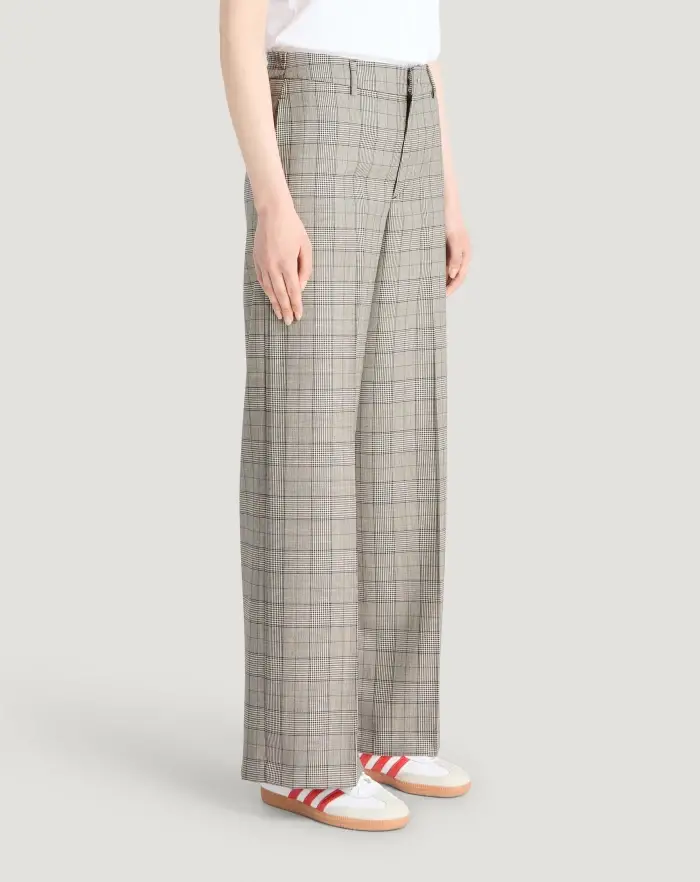 Pantaloni Torino Pantaloni Lorenza in lana check Affare Del Giorno