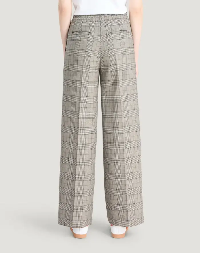 Pantaloni Torino Pantaloni Lorenza in lana check Affare Del Giorno