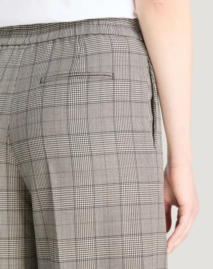 Pantaloni Torino Pantaloni Lorenza in lana check Affare Del Giorno