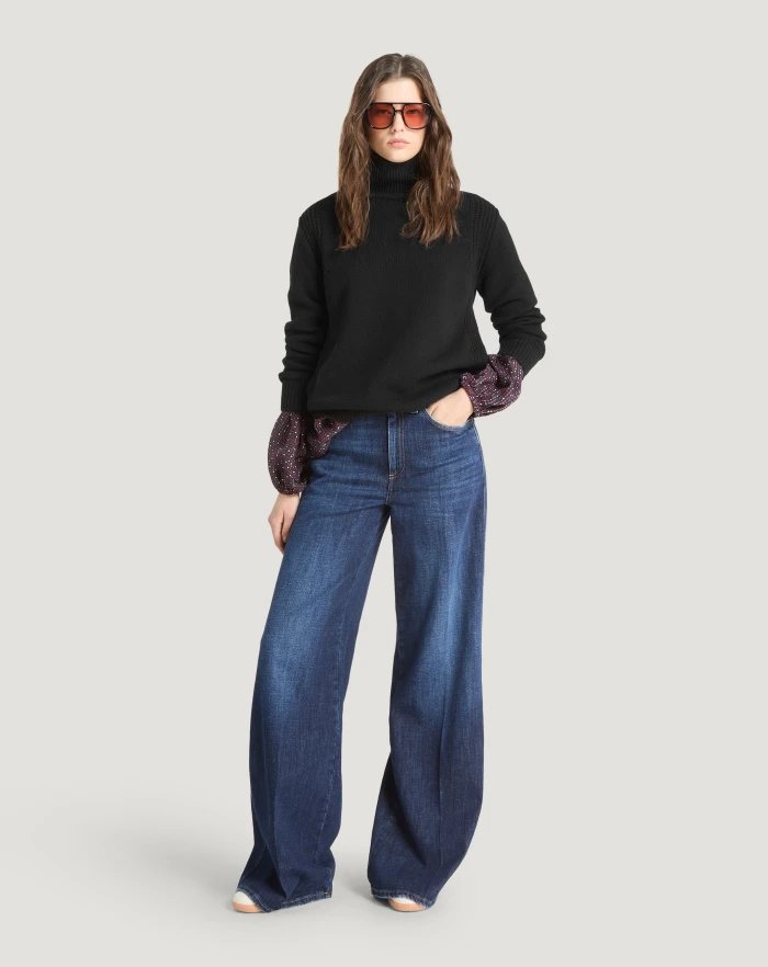 Pantaloni Torino Jeans Cyndi in denim loose Convenienza
