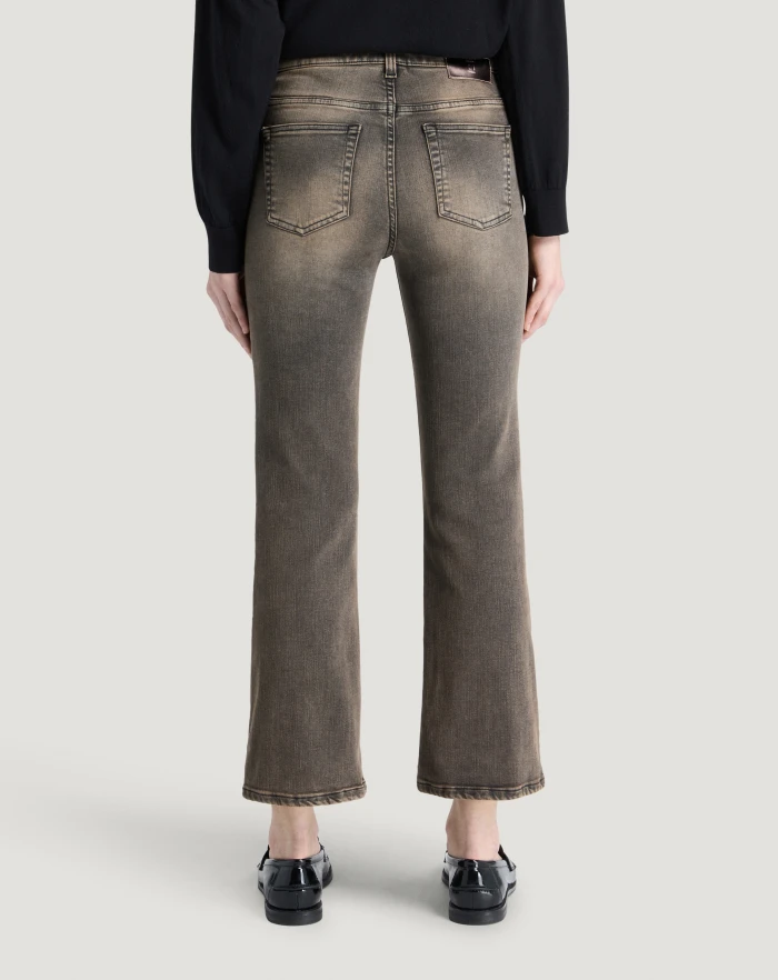 Pantaloni Torino Jeans Kim in black denim stretch Offerte