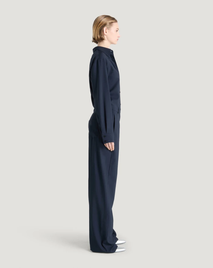 Pantaloni Torino Abito a portafoglio in lana Saldi Di Fabbrica