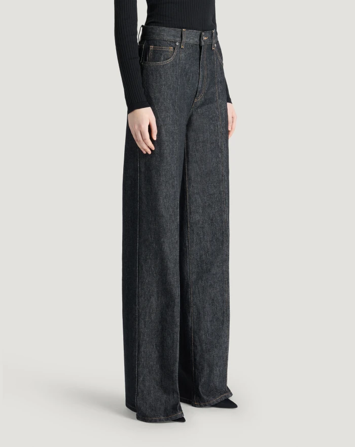 Pantaloni Torino Jeans Cyndi in black denim Negozio