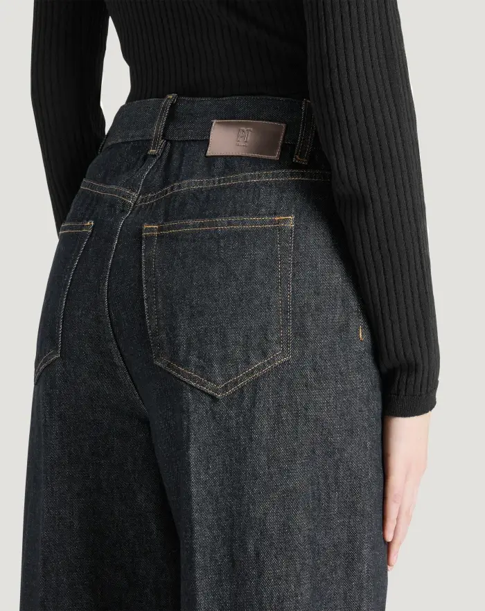 Pantaloni Torino Jeans Cyndi in black denim Negozio