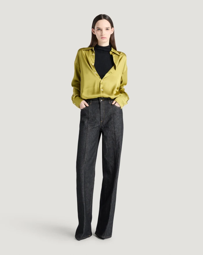 Pantaloni Torino Jeans Cyndi in black denim Negozio