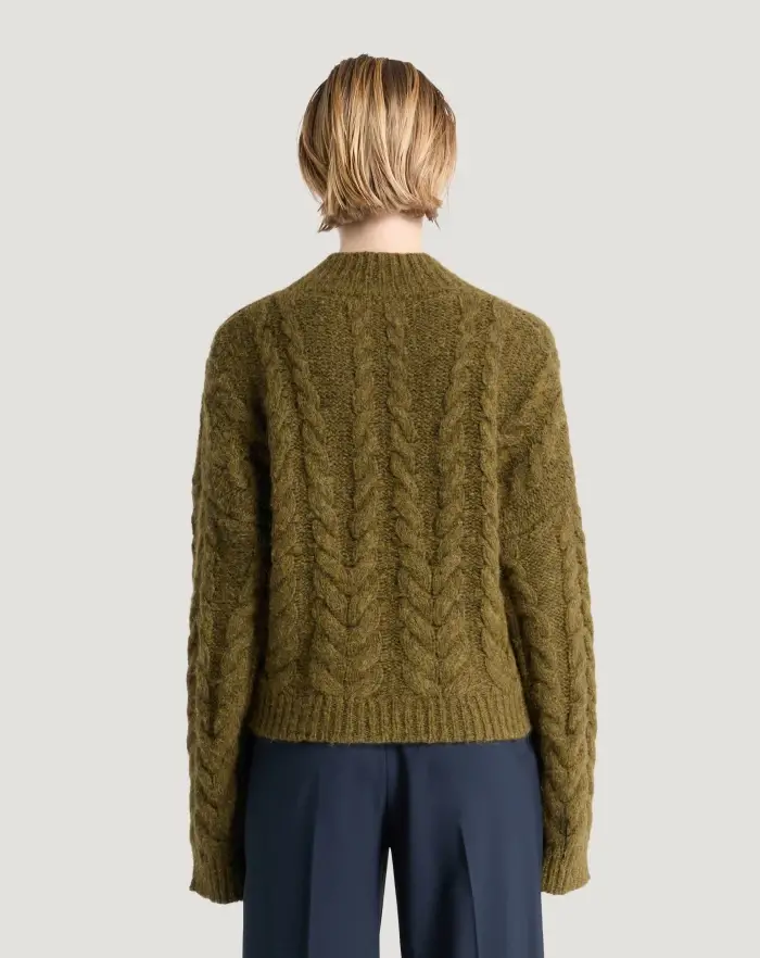 Pantaloni Torino Maglia boxy in misto alpaca Italia