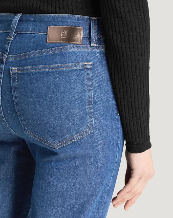 Pantaloni Torino Jeans Alanis in stretch indigo batavia Nuovo