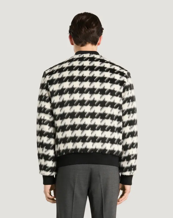 Pantaloni Torino Bomber in velour pied-de-poule Spedizione Gratuita