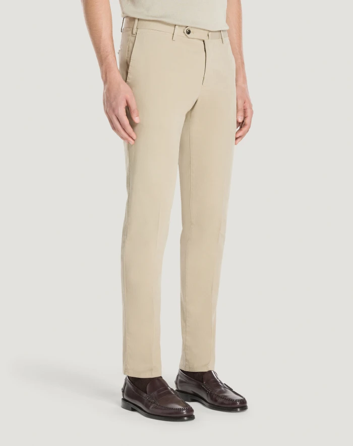 Pantaloni Torino Pantaloni Slim in cotone batavia Acquista Ora