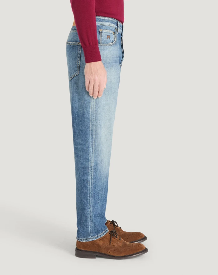 Pantaloni Torino Jeans Reggae in denim di cotone Consegna Veloce