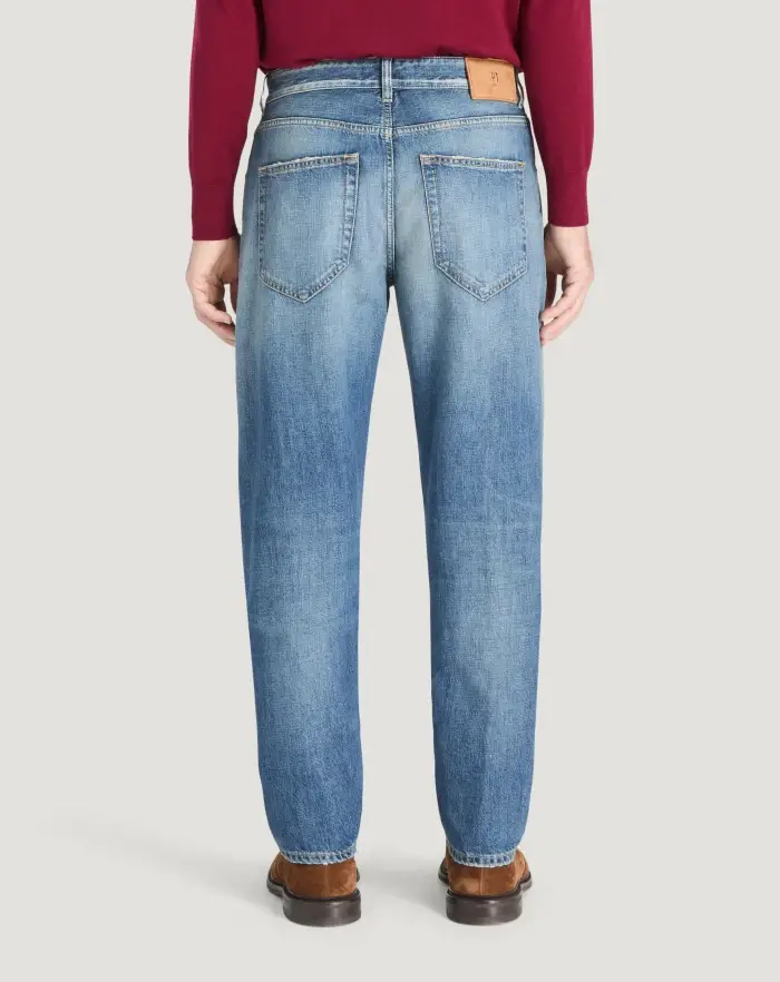 Pantaloni Torino Jeans Reggae in denim di cotone Consegna Veloce