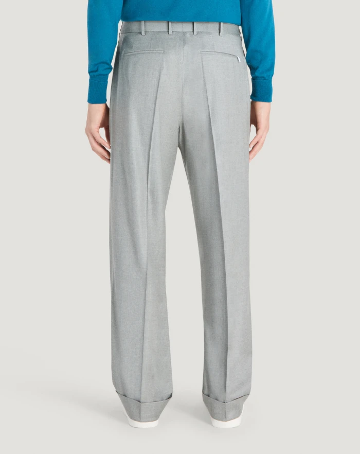Pantaloni Torino Pantaloni Quindici in twill di lana fluida Shopping Online