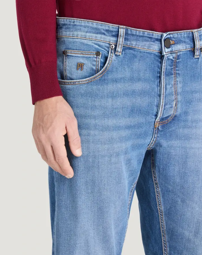Pantaloni Torino Jeans Reggae in denim stretch superfine Sottocosto