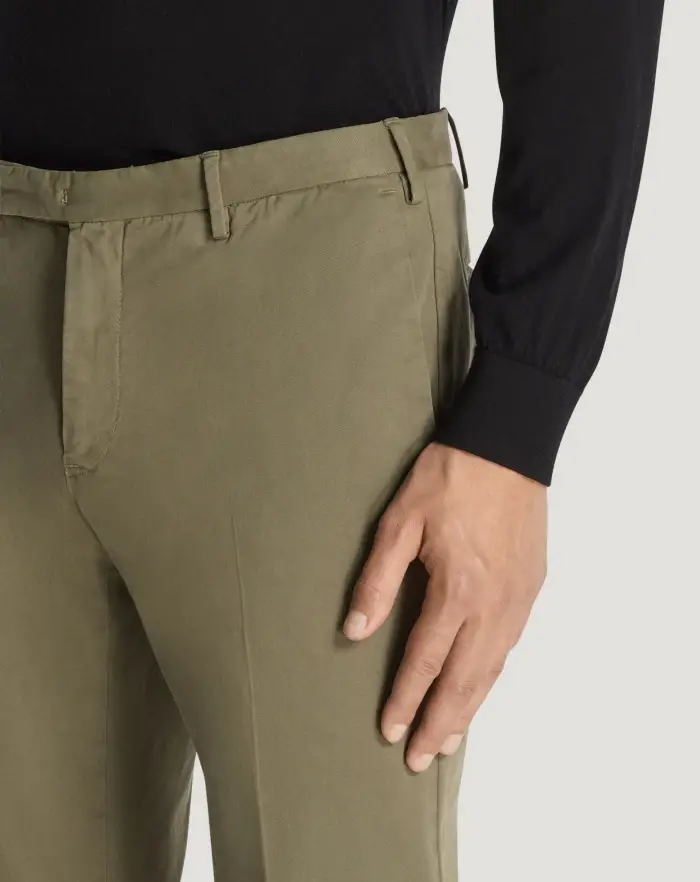Pantaloni Torino Pantaloni Skinny in cotone batavia Online