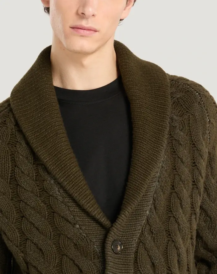 Pantaloni Torino Cardigan in lana e cachemire Outlet