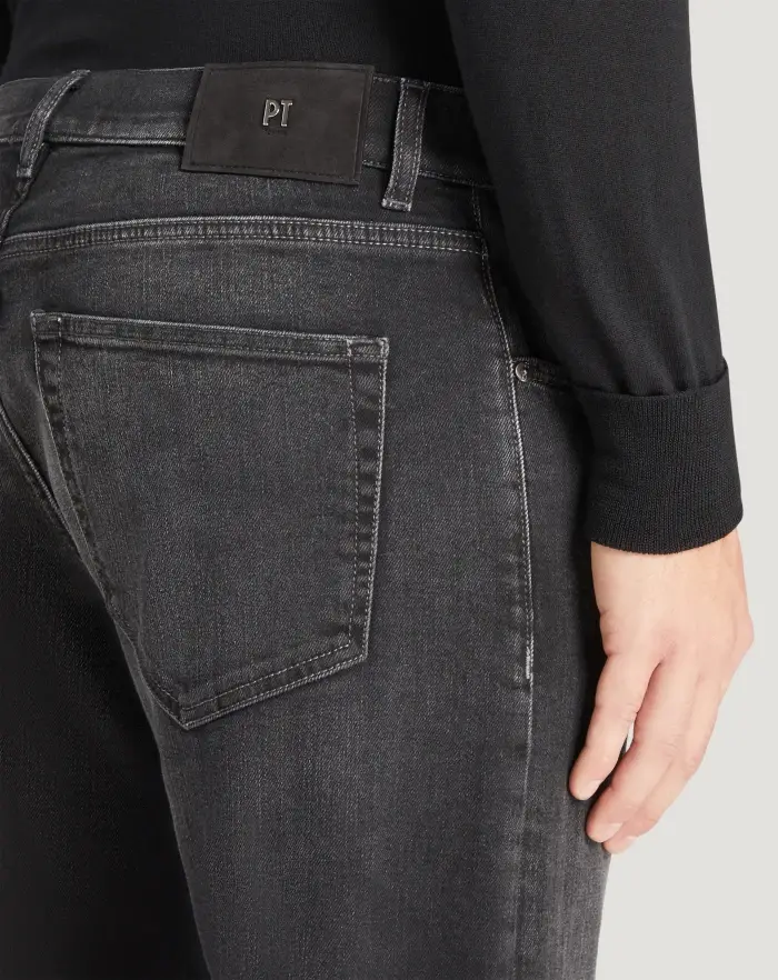 Pantaloni Torino Jeans Breakbeat in black denim double Hotsell
