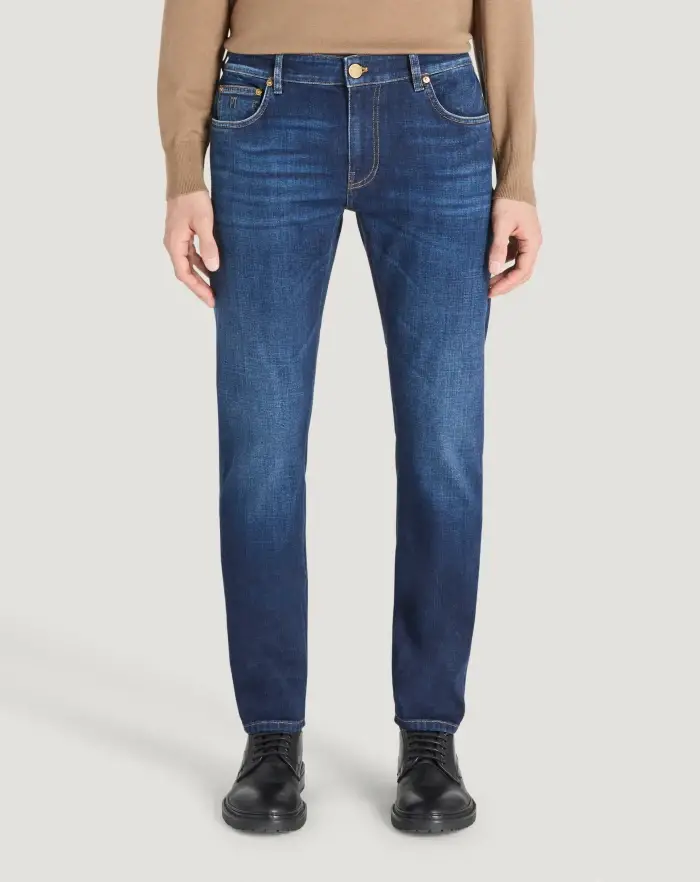 Pantaloni Torino Jeans Swing in denim di cotone stretch