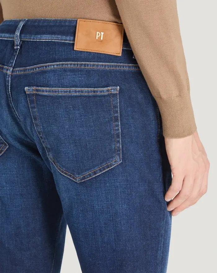 Pantaloni Torino Jeans Swing in denim di cotone stretch Moda