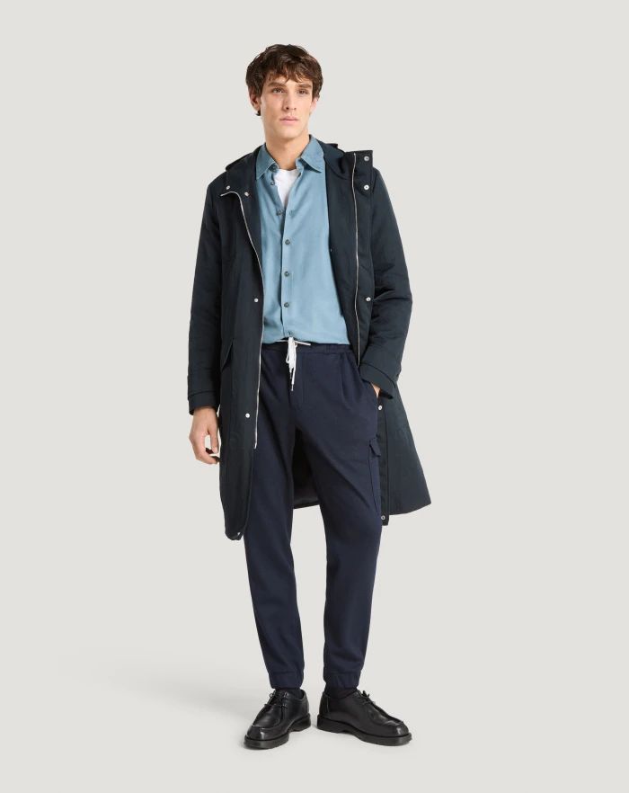 Pantaloni Torino Parka con cappuccio in nylon 2025