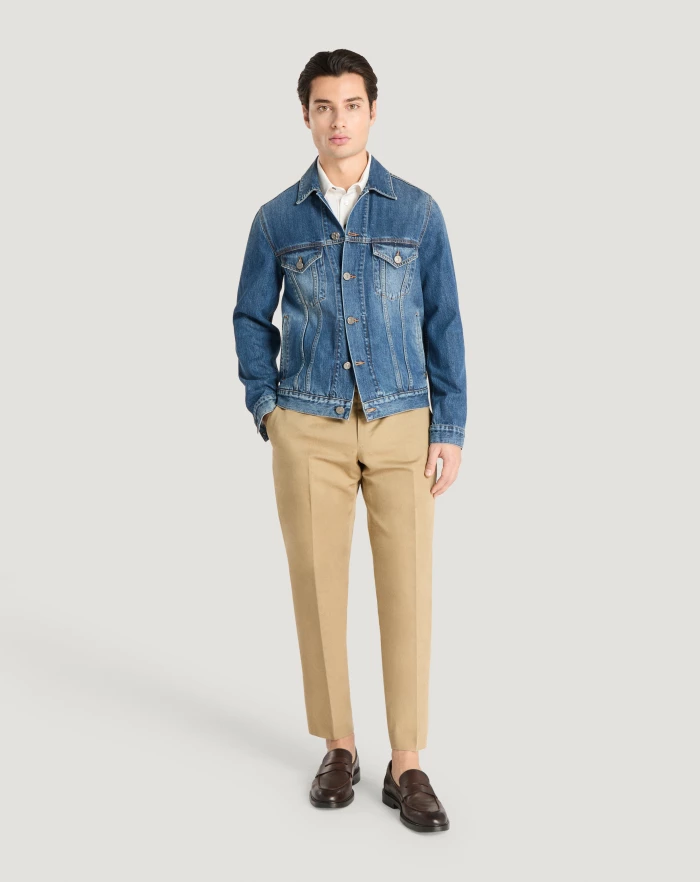 Pantaloni Torino Pantaloni Rebel in gabardina di cotone e lino Outlet