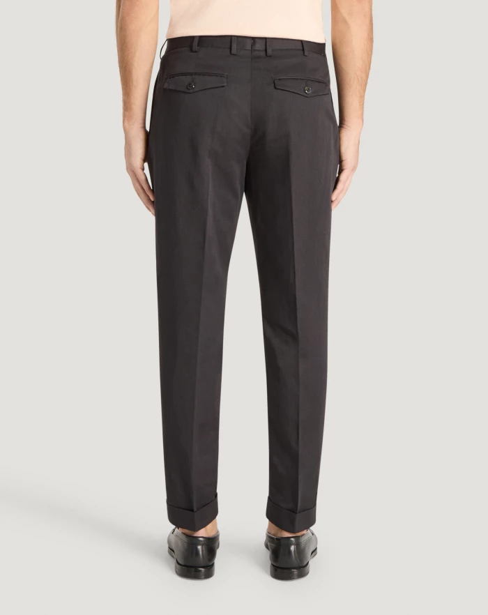 Pantaloni Torino Pantaloni Rebel in gabardina di cotone e lino Saldi Di Fabbrica