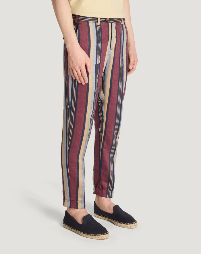 Pantaloni Torino Pantaloni The Rebel in lino fluido Italy