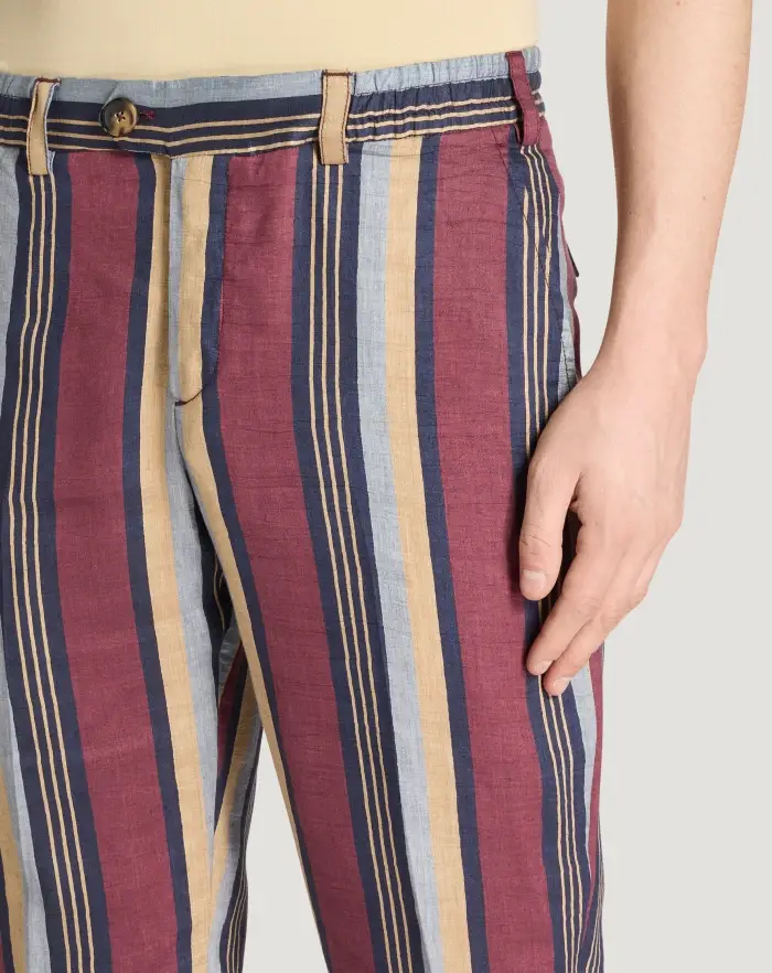Pantaloni Torino Pantaloni The Rebel in lino fluido Italy