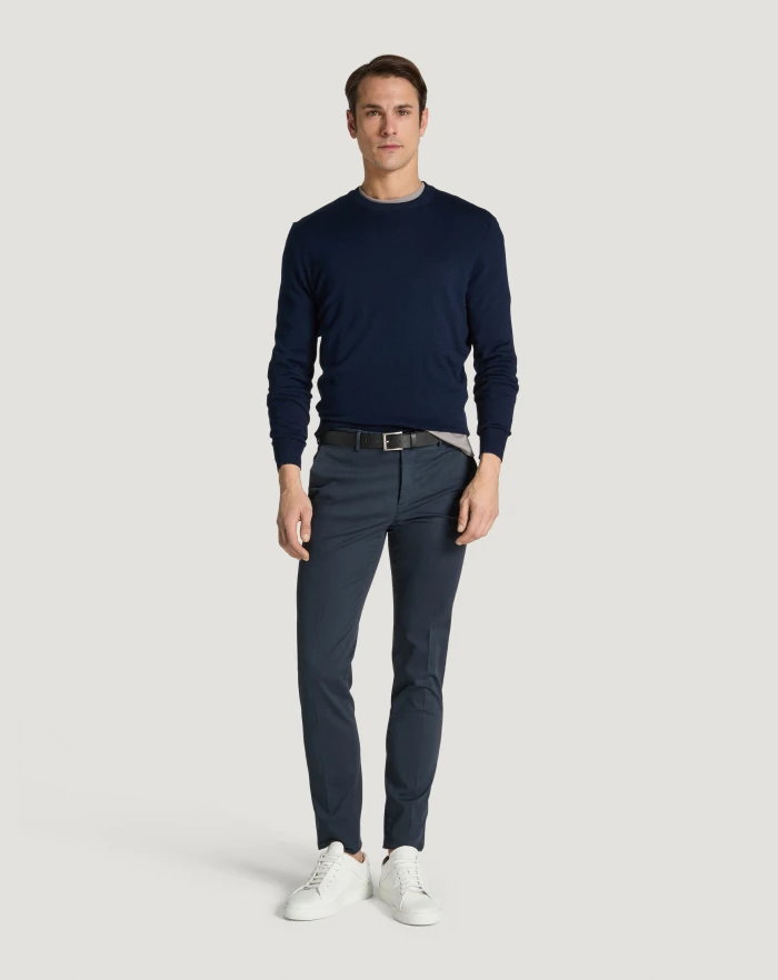 Pantaloni Torino Pantaloni Superslim in tricotina stretch Qualità