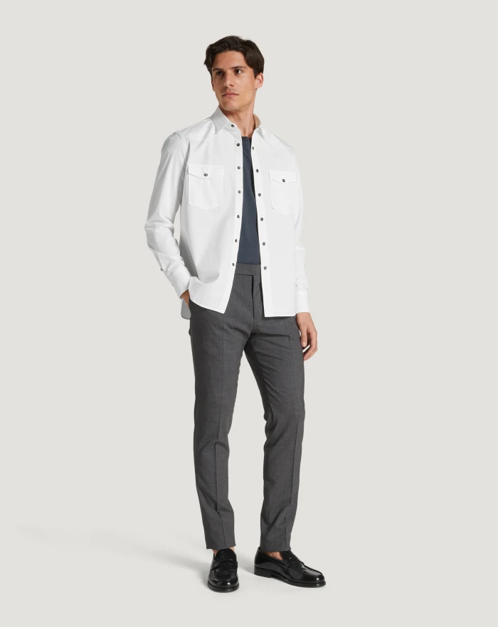 Pantaloni Torino Pantaloni Gentleman in lana four season Vendita
