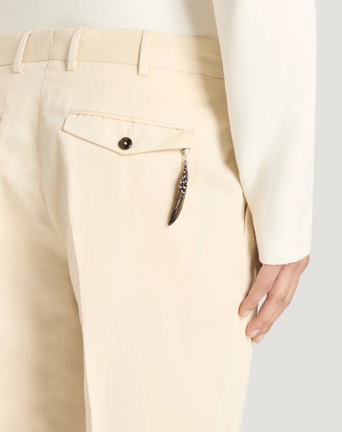 Pantaloni Torino Pantaloni Rebel in gabardina di cotone e lino Promozione