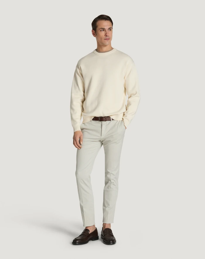 Pantaloni Torino Pantaloni Superslim in tricotina stretch Consegna Veloce