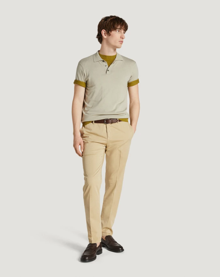 Pantaloni Torino Pantaloni Slim in silkochino Promozione Limitata