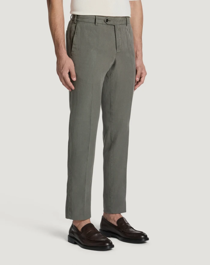 Pantaloni Torino Pantaloni Slim in cotone e lino batavia Convenienza