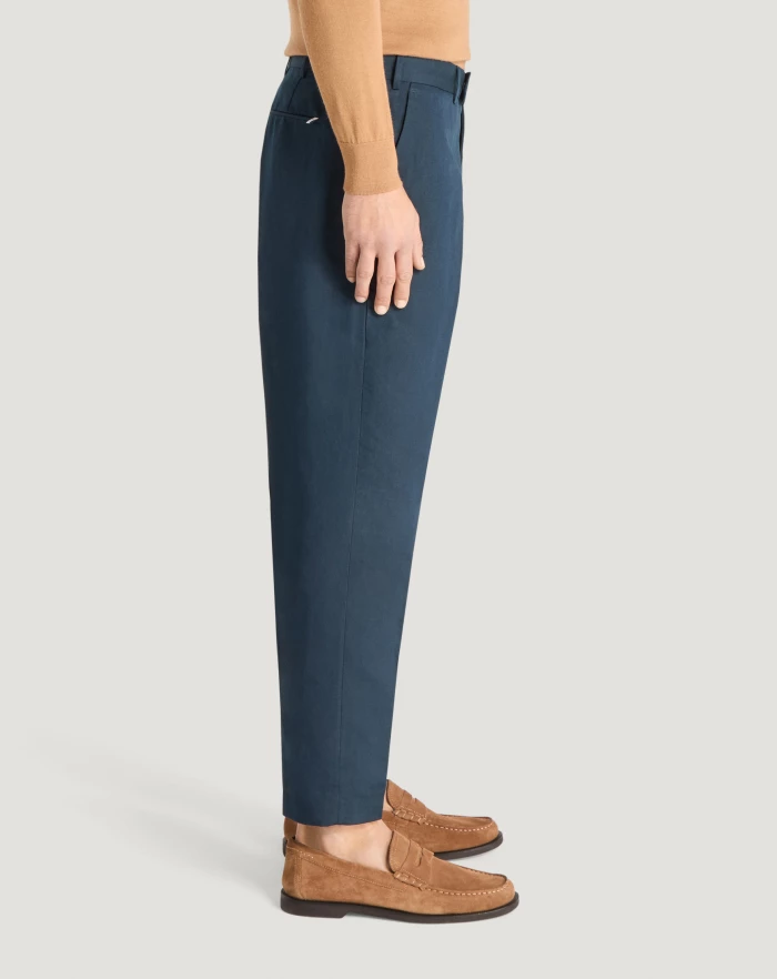 Pantaloni Torino Pantaloni Rebel in gabardina di cotone e lino Offerta