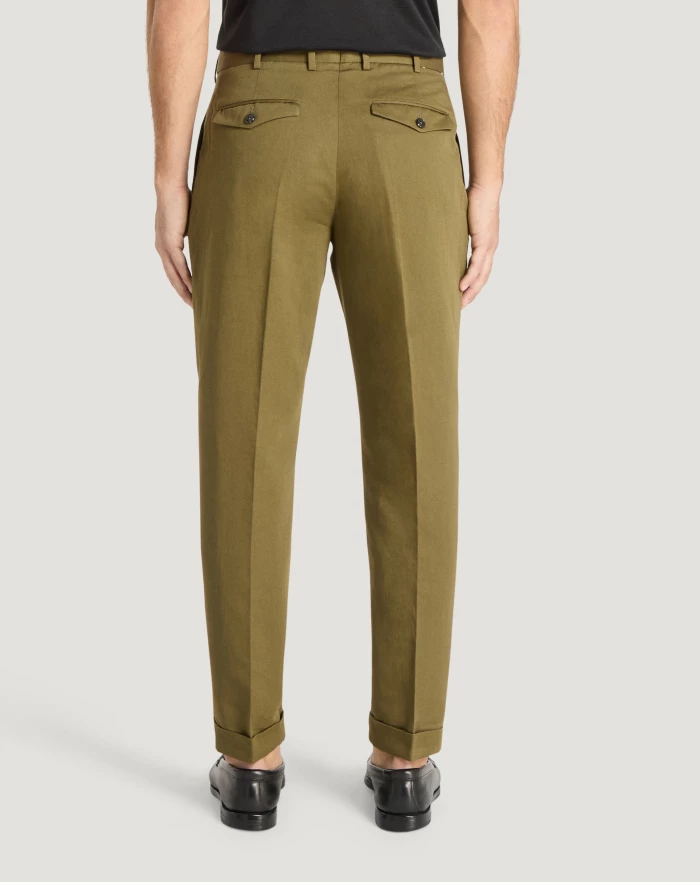Pantaloni Torino Pantaloni Rebel in gabardina di cotone e lino Offerte