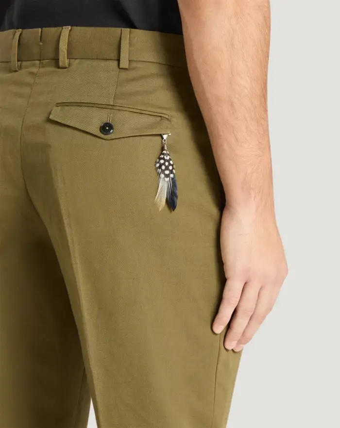 Pantaloni Torino Pantaloni Rebel in gabardina di cotone e lino Offerte