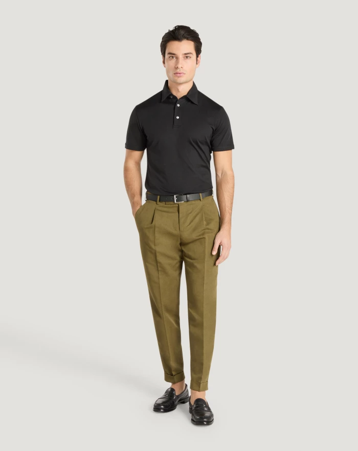 Pantaloni Torino Pantaloni Rebel in gabardina di cotone e lino Offerte