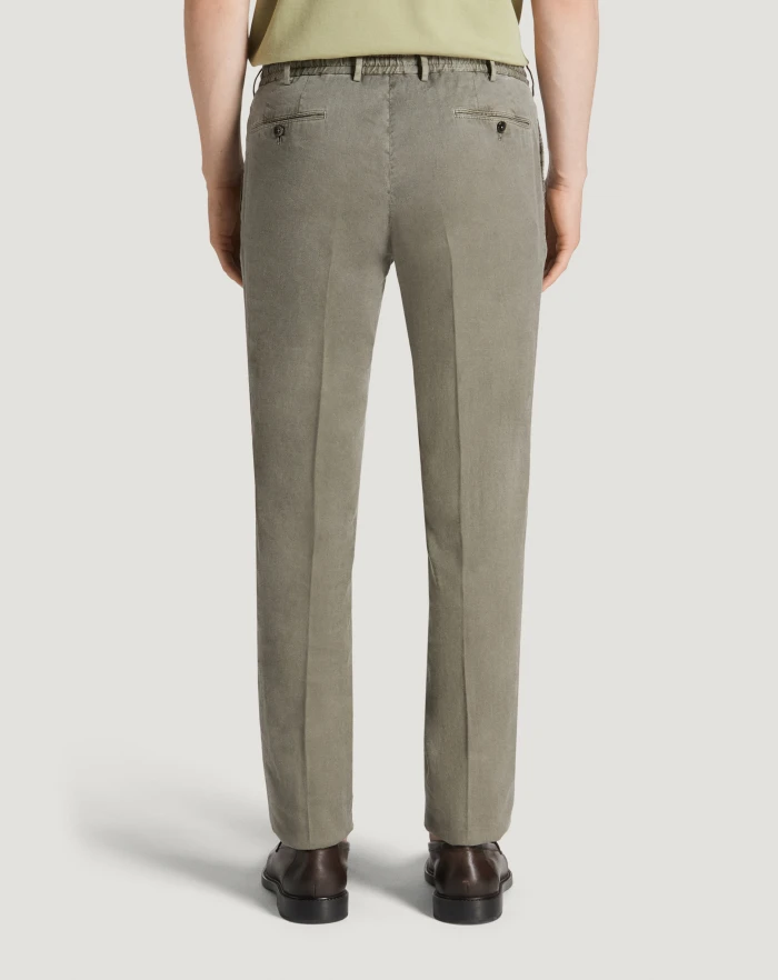 Pantaloni Torino Pantaloni Slim in lino stretch délavé In Saldo